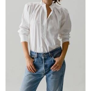 NEW CISSA the puff shirt in white